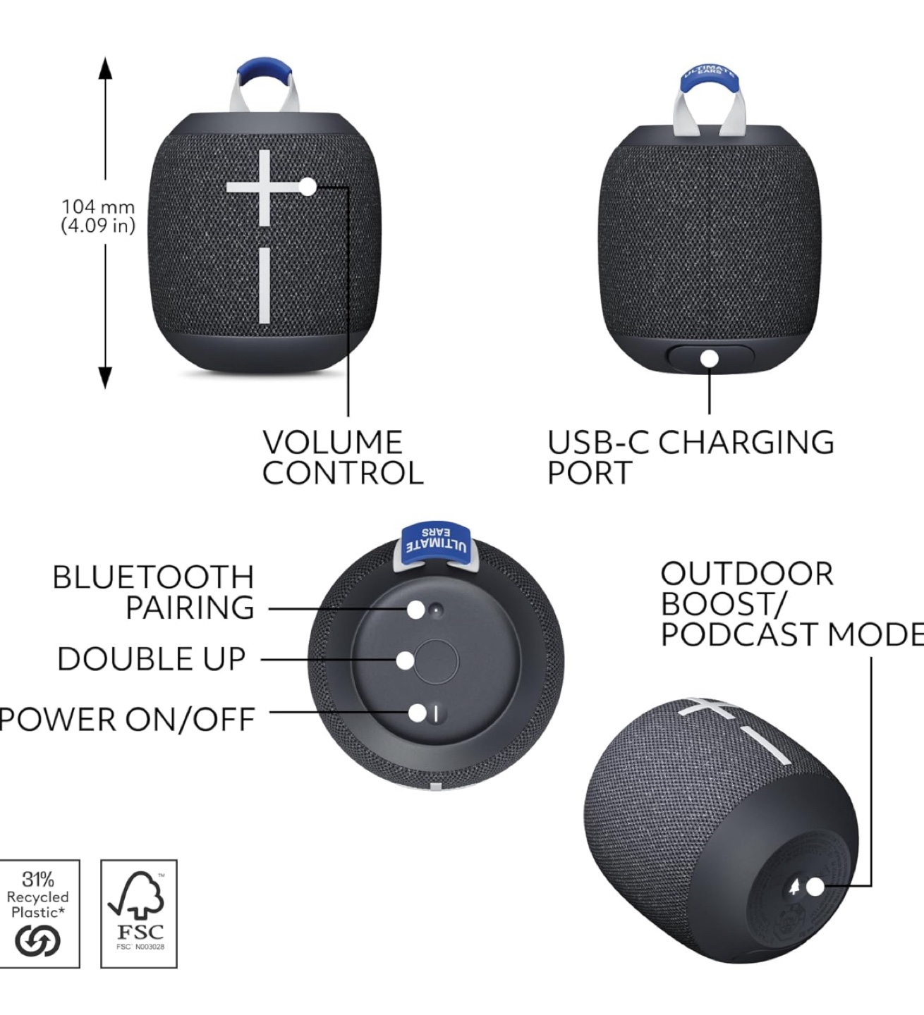 Wonderboom 4 Wireless Bluetooth Speaker - photo 4