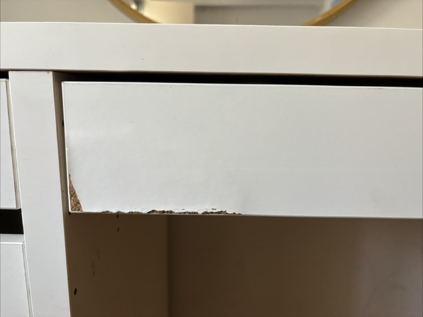 White Desk with Drawer - photo 2