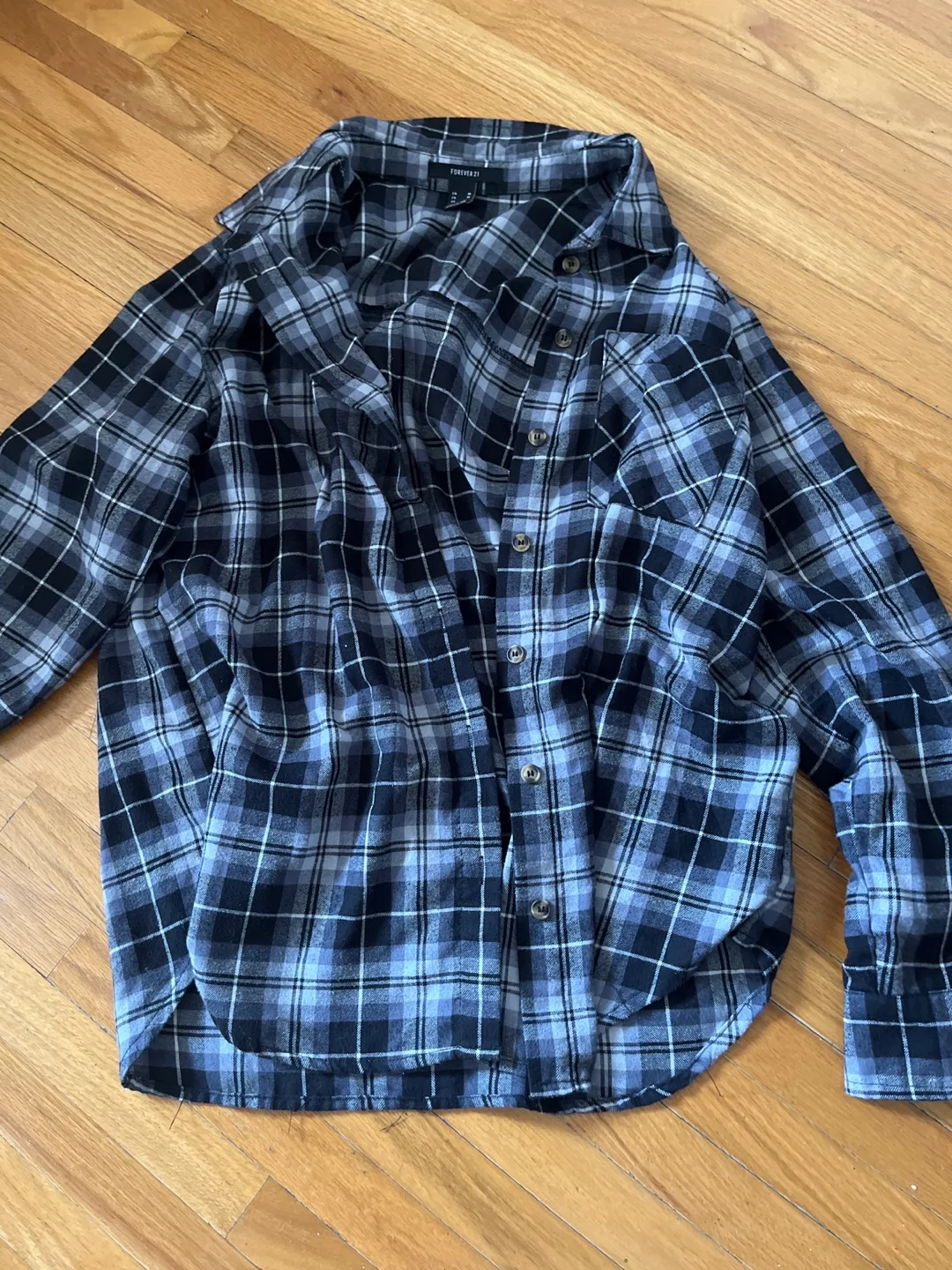Forever 21 Plaid Flannel Shirt thumbnail