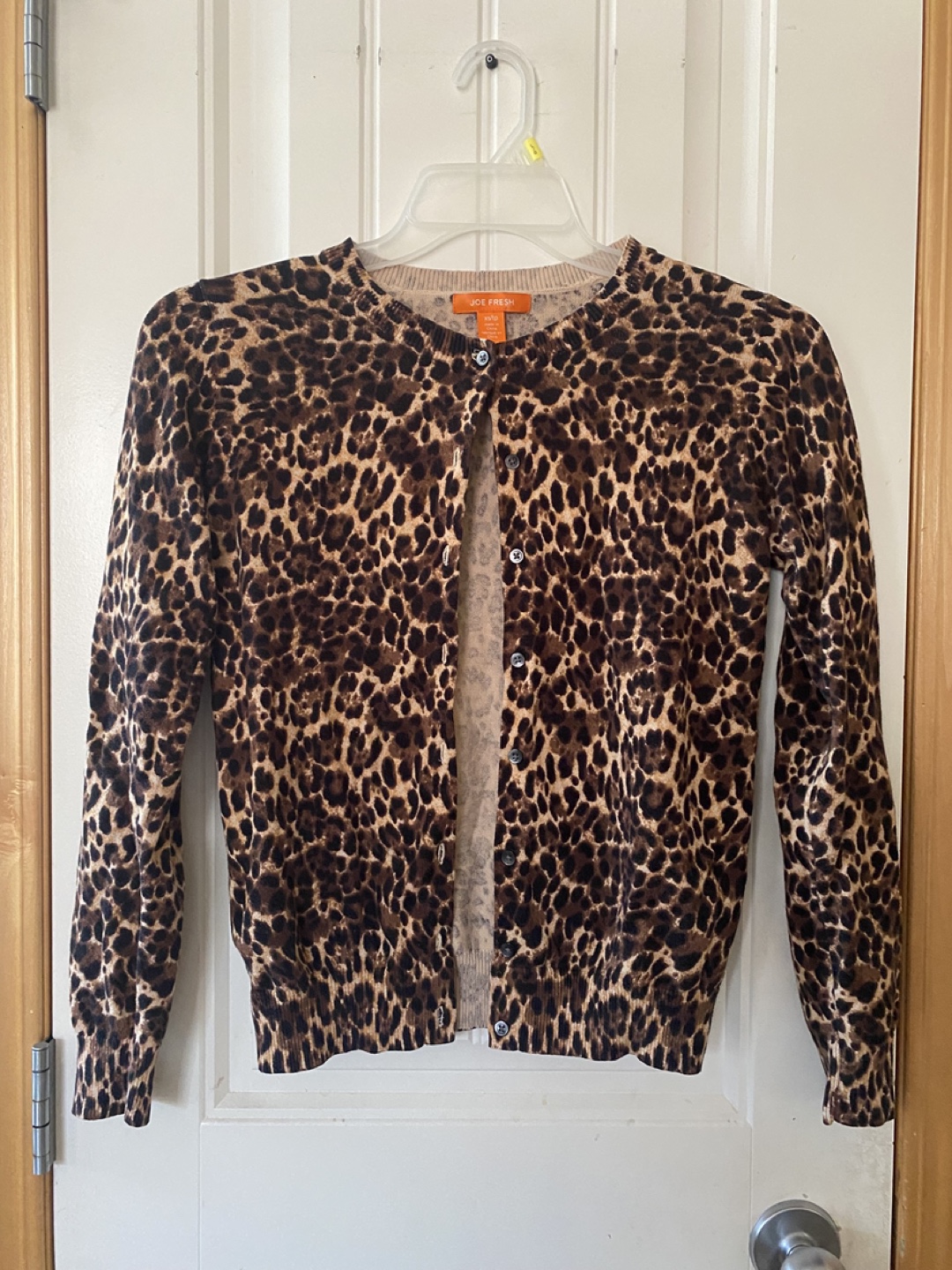 Joe Fresh Leopard Print Cardigan - XS