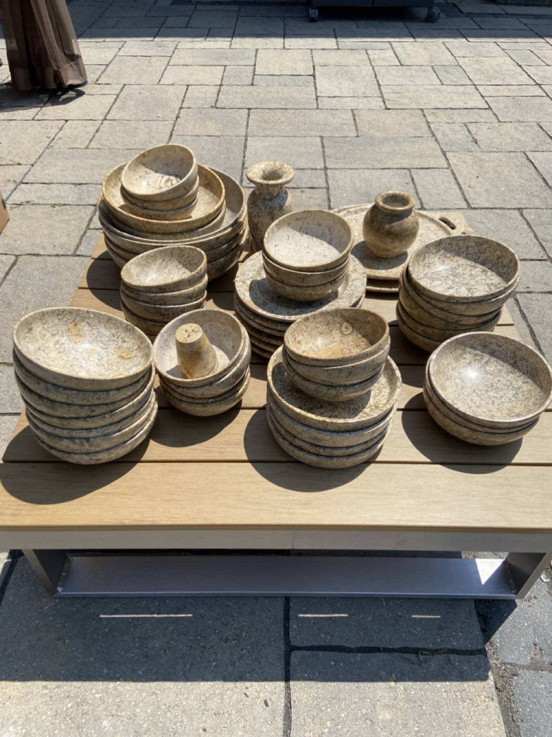 Heavy Stone Dinnerware Set