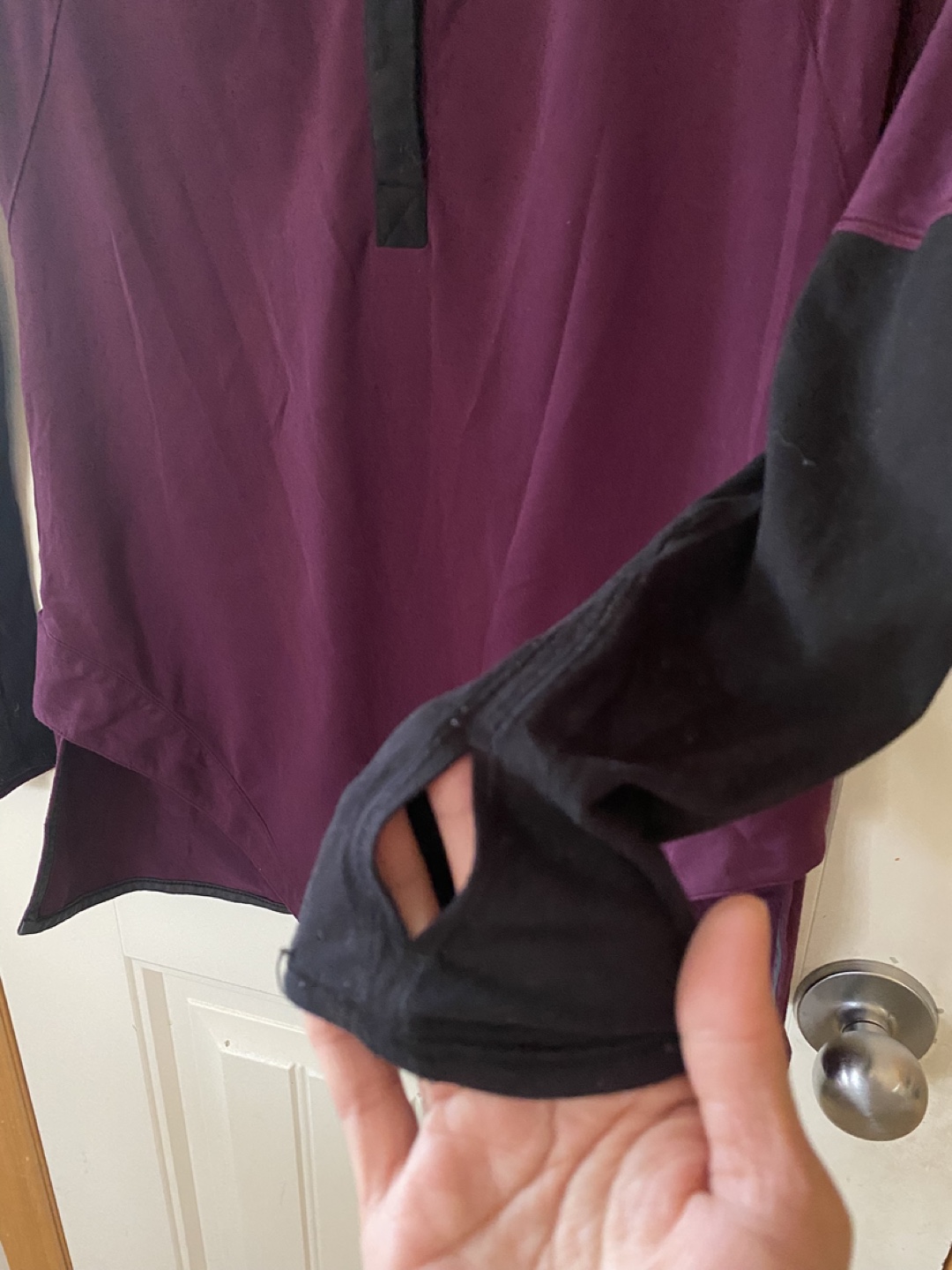 Lululemon Long Sleeve Top - Plum/Black - photo 2
