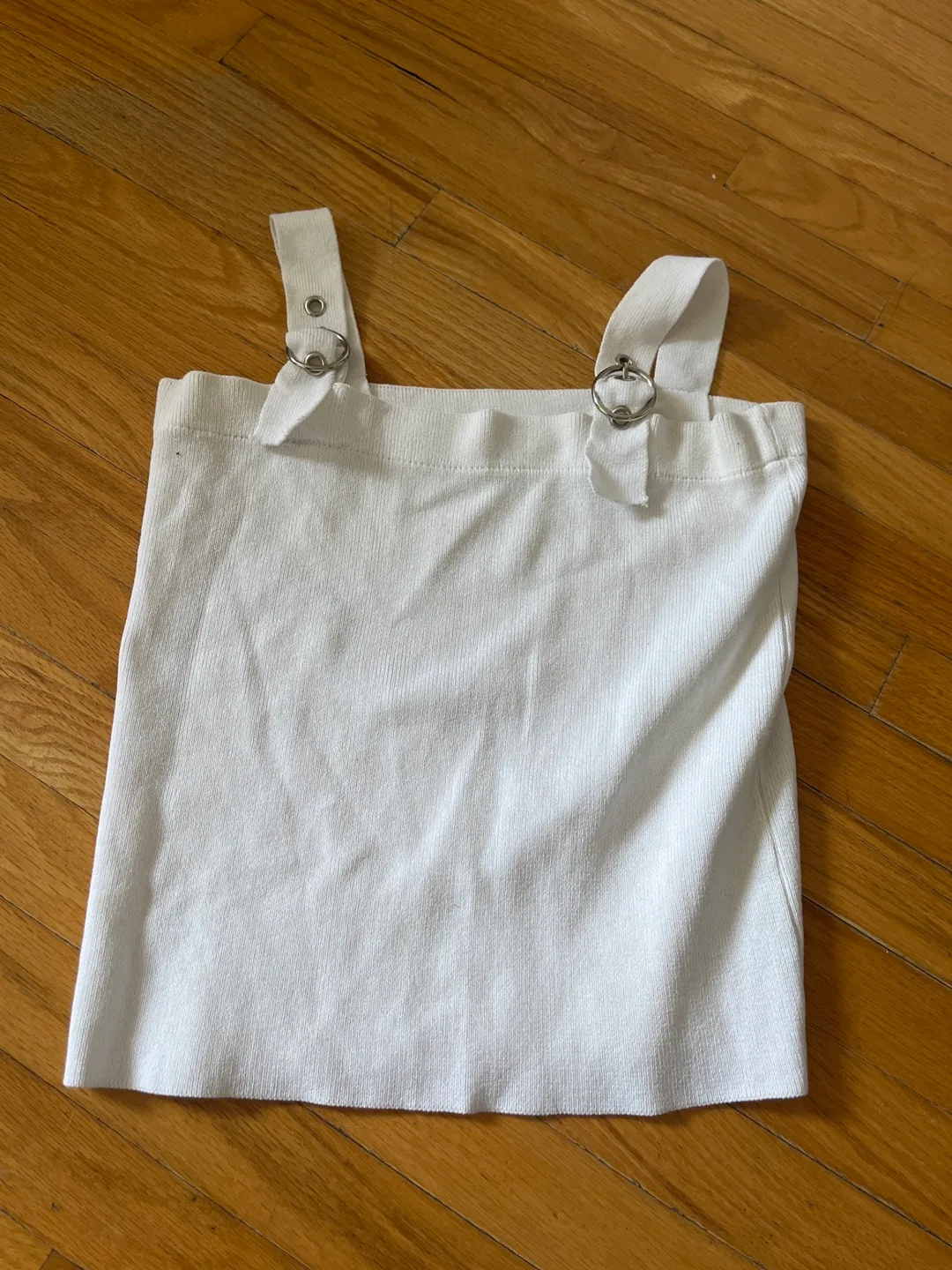 White Tank Top with Adjustable Straps thumbnail