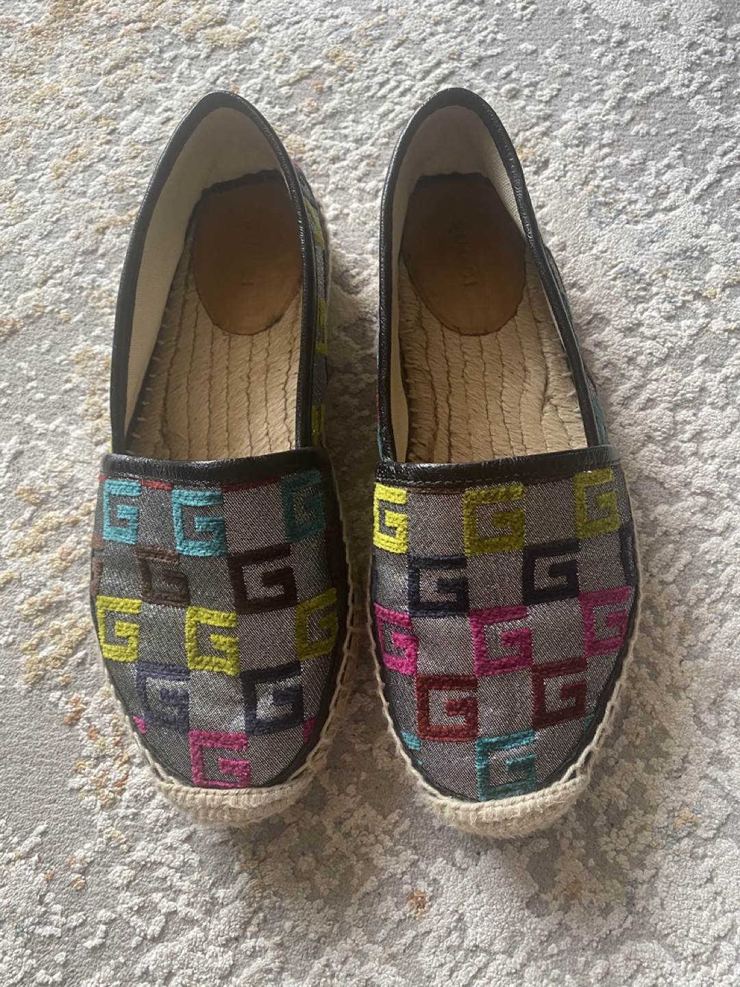 Gucci Espadrille Flats Size