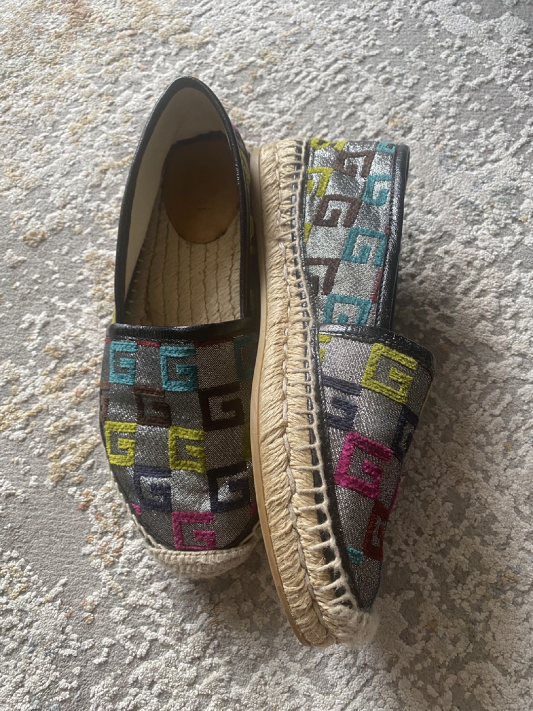 Gucci Espadrille Flats Size - photo 2