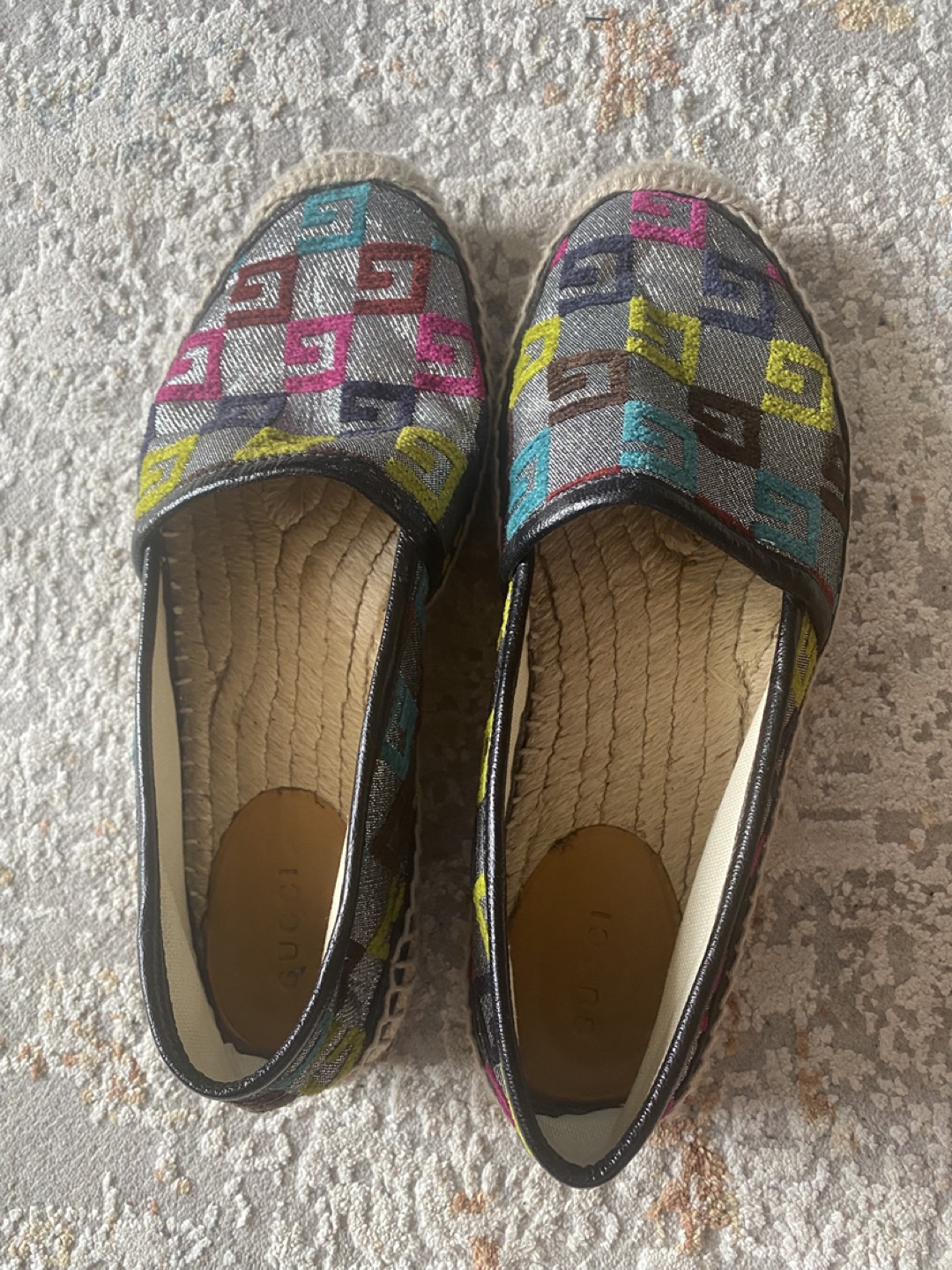 Gucci Espadrille Flats Size - photo 5
