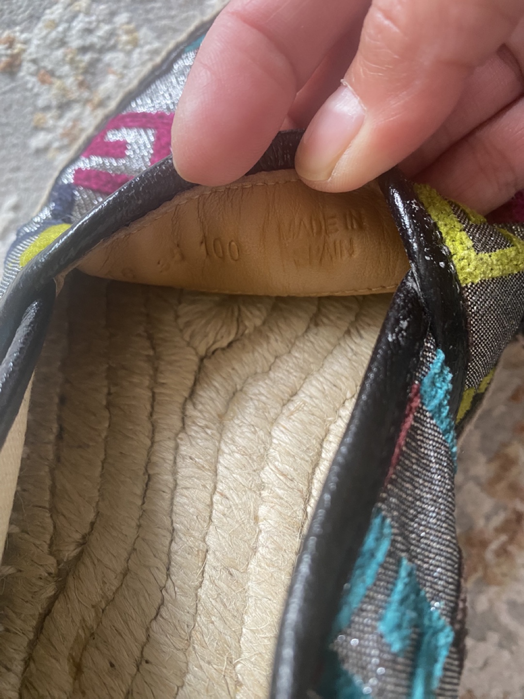 Gucci Espadrille Flats Size - photo 4