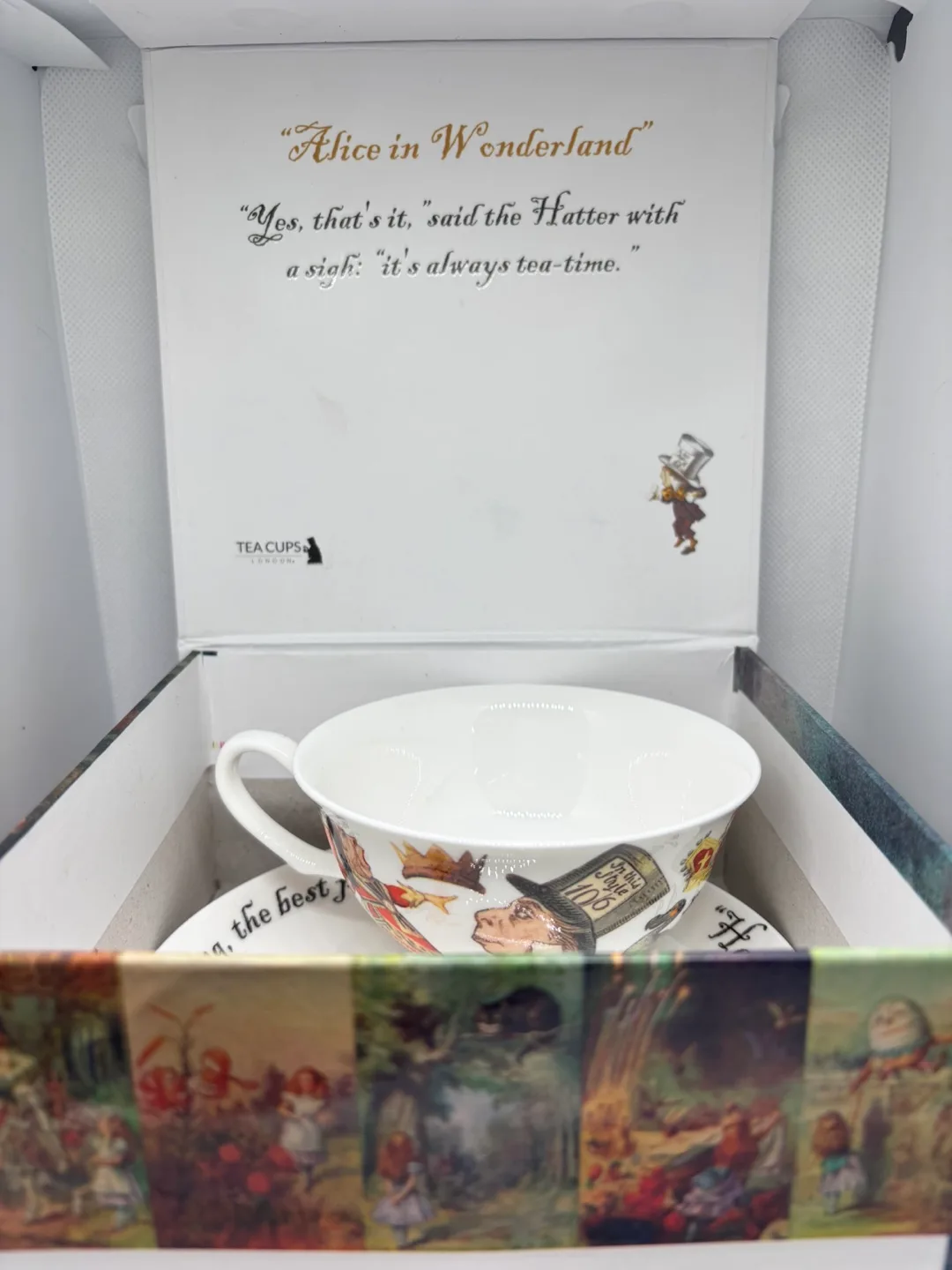 Tea Cups London Alice in Wonderland Tea Cup & Saucer image indicator(2)