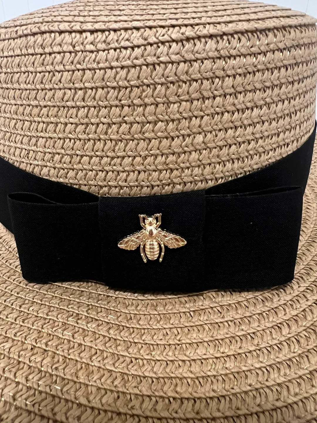 Gucci Premium Straw Bucket Crochet Panama Hat image indicator(2)