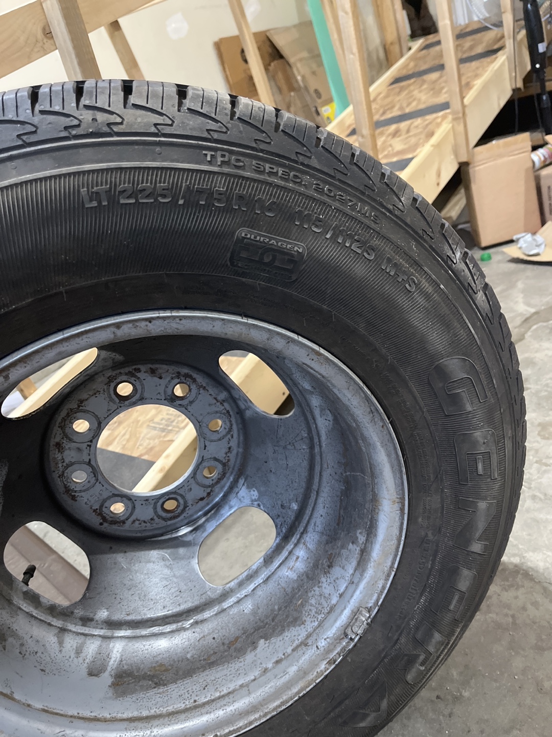 General Duragen LT225/75R16 Tire with Rim - photo 3