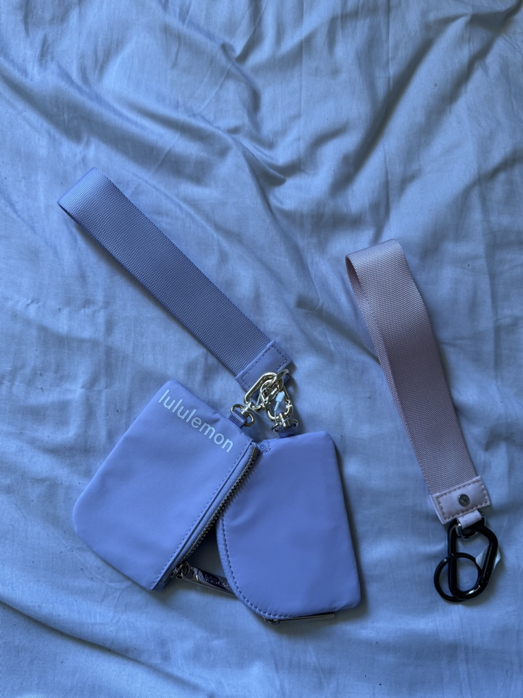 Lululemon Lilac & Pink Wristlet Keychain