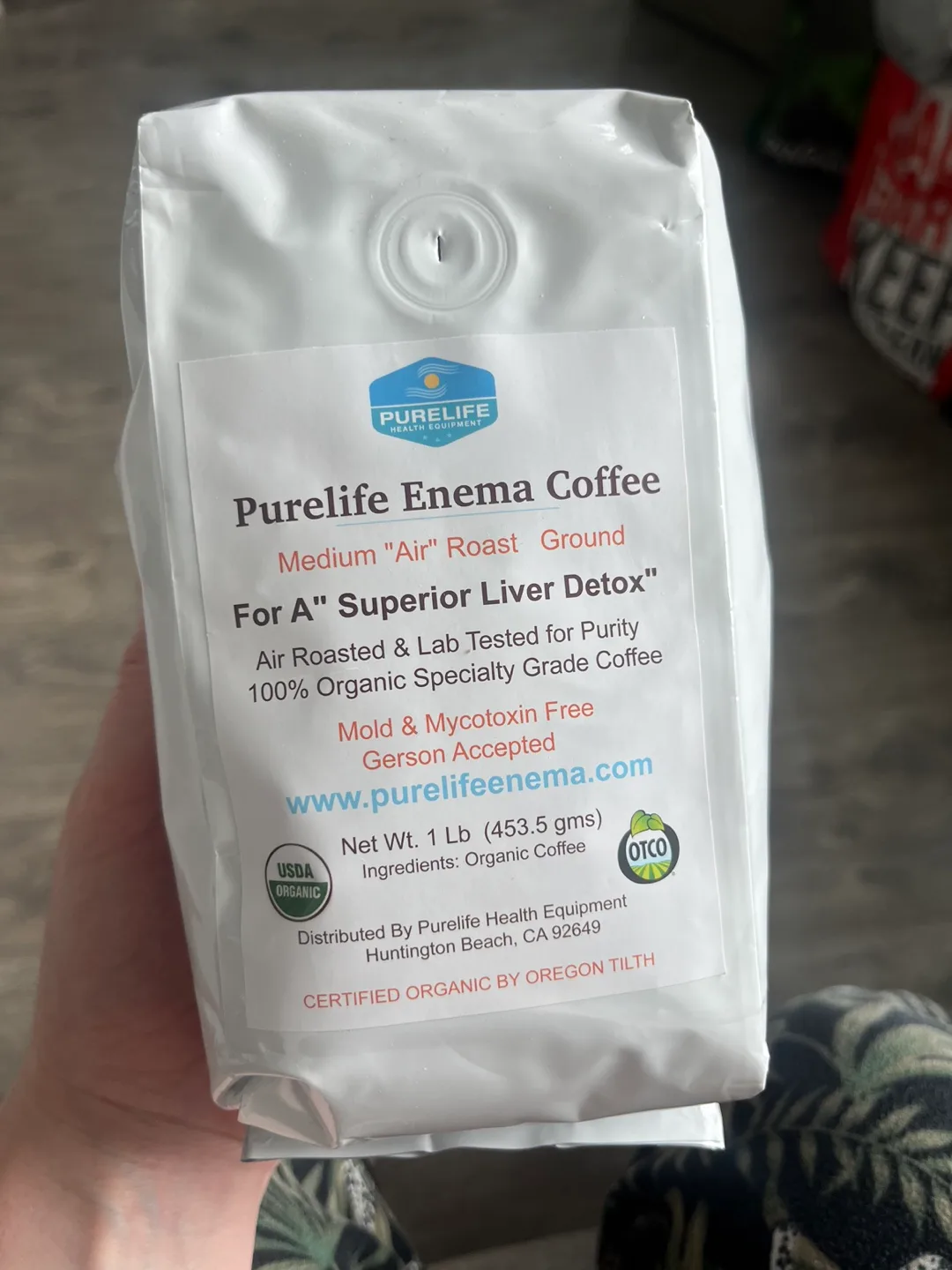 Purelife Enema Coffee - 1 lb Organic thumbnail