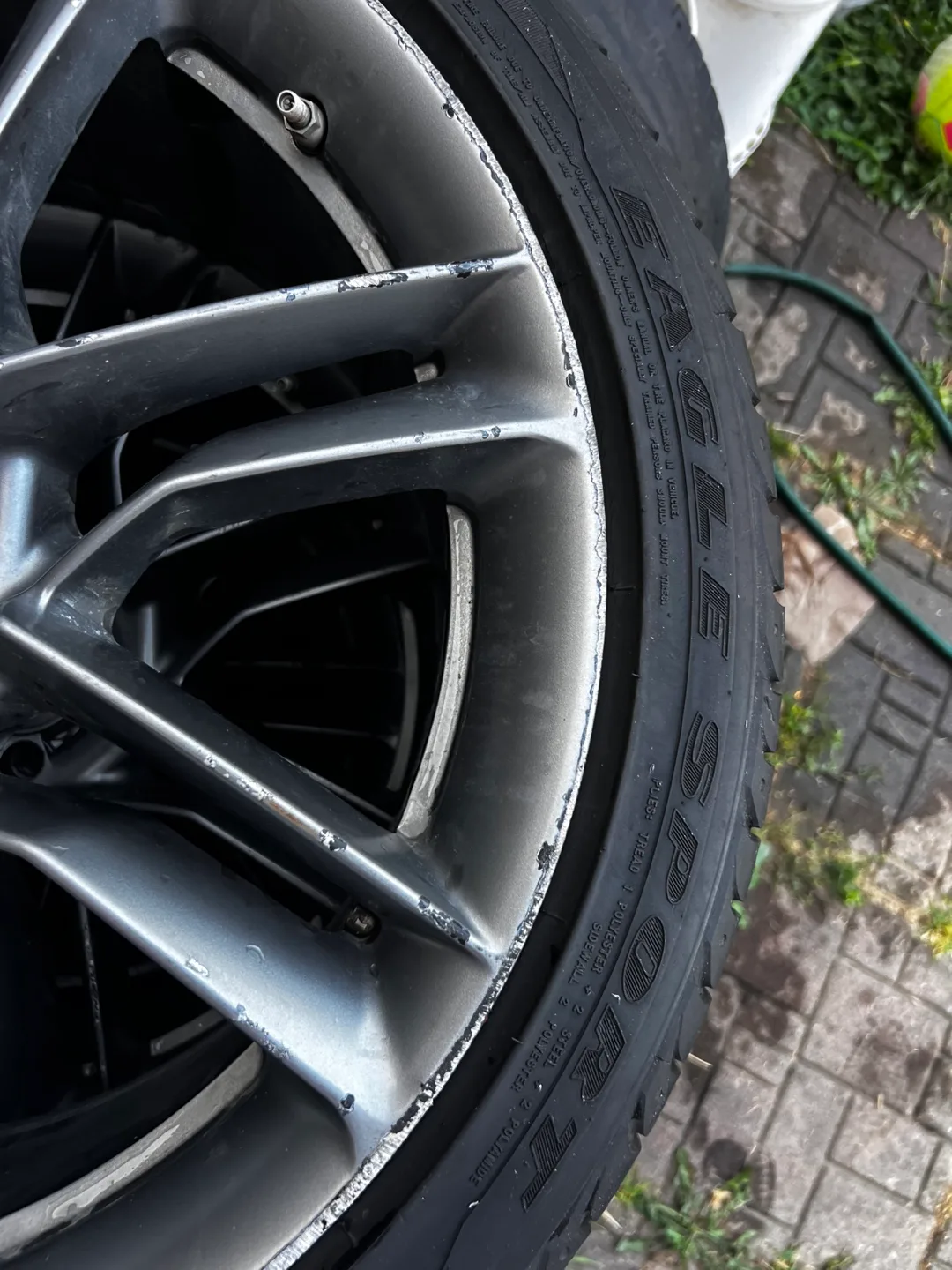 19 inch Rims with tires, 255/40/19new tires. 5x100 image indicator(6)