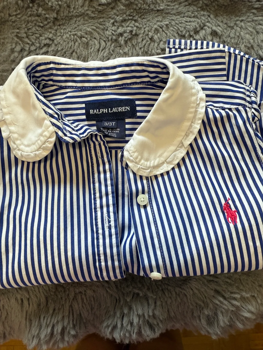 Ralph Lauren Girls' Striped Shirt - Size 3/3T image indicator(5)