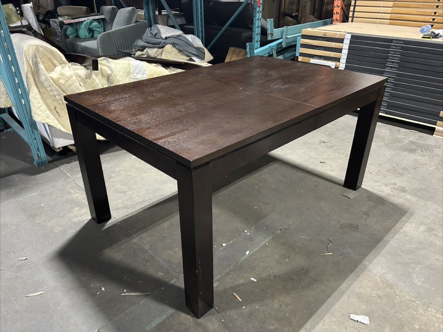 Brand new Extendable Dark Wood Dining Table