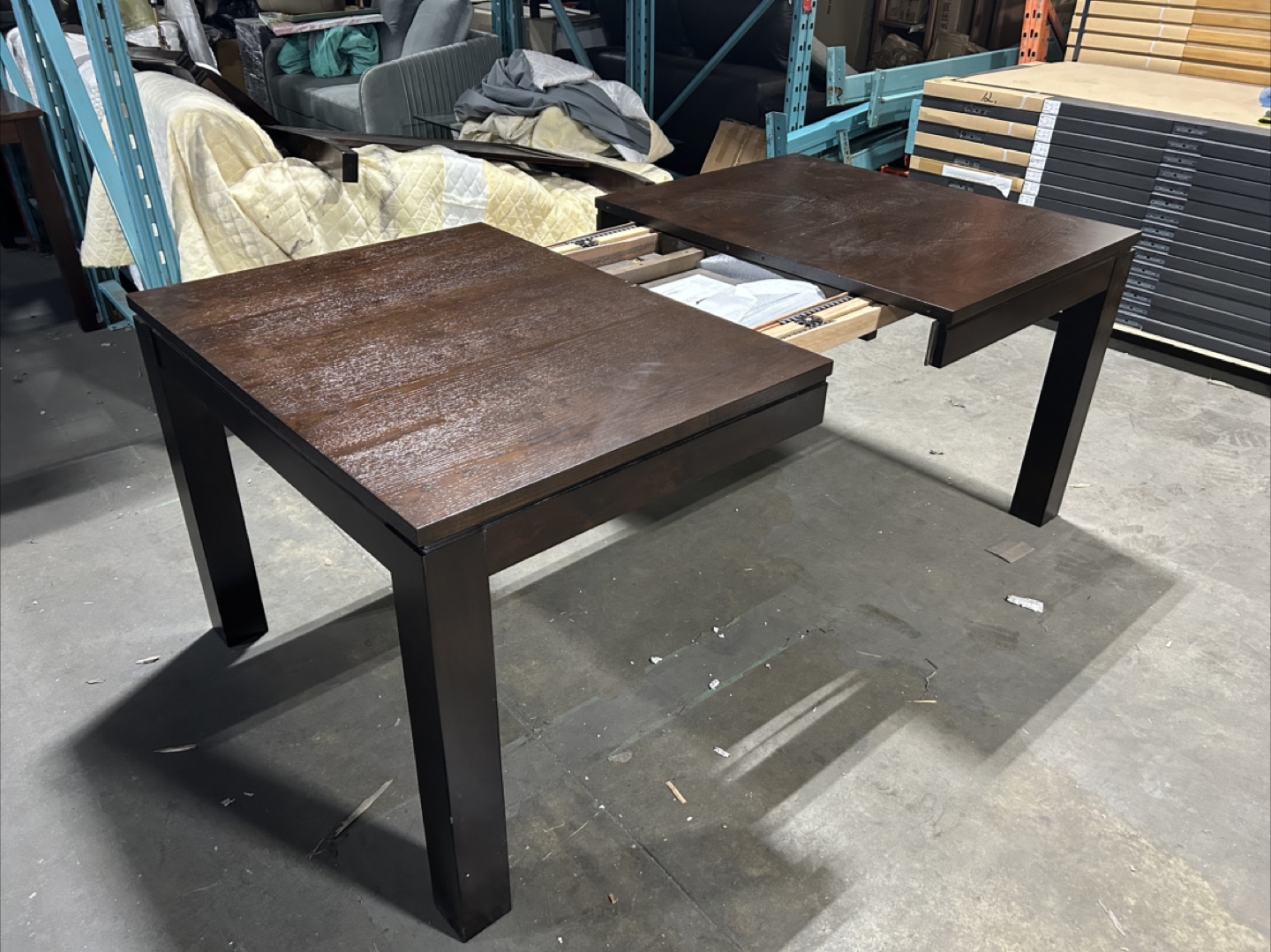 Brand new Extendable Dark Wood Dining Table - photo 3