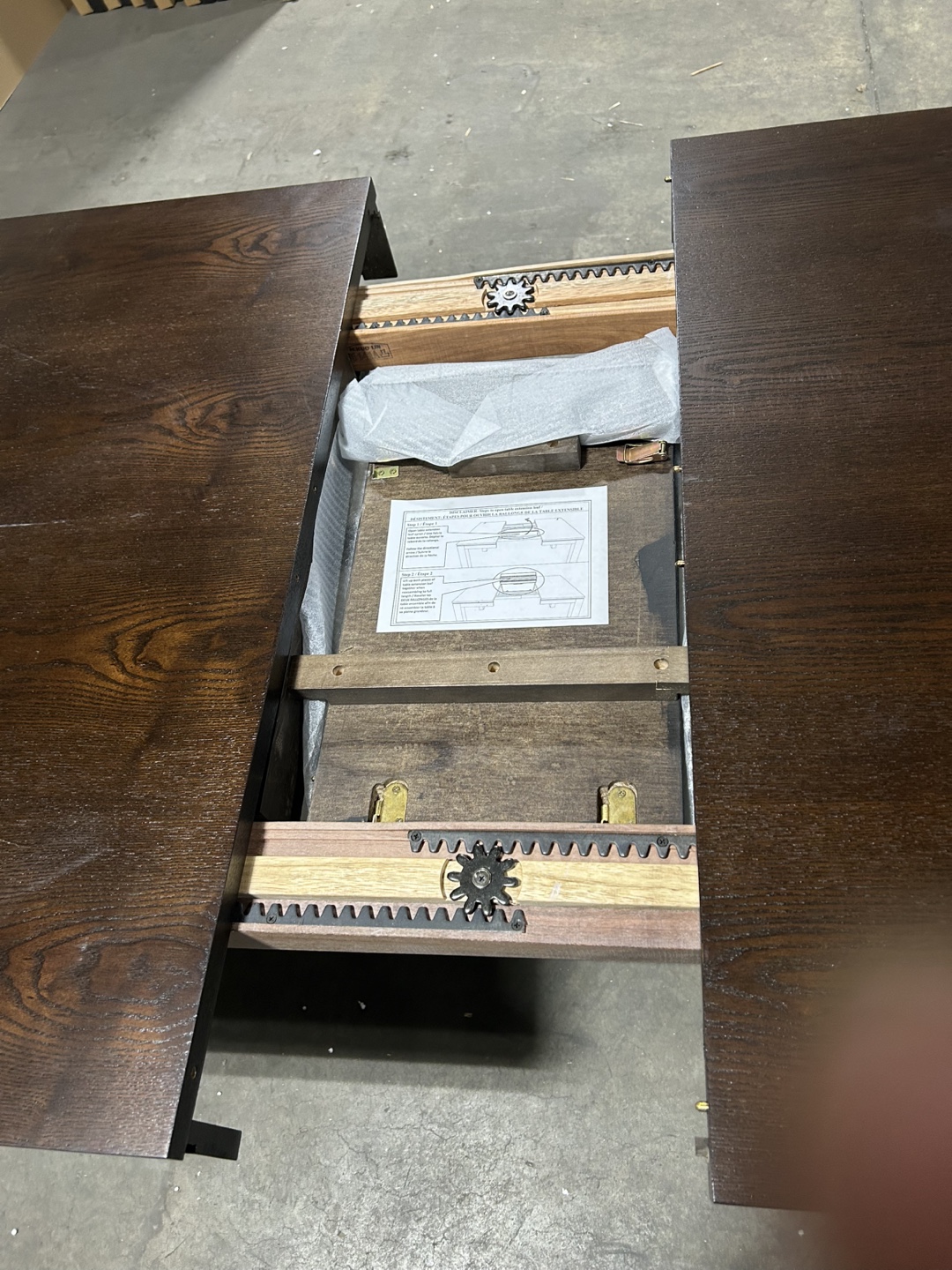 Brand new Extendable Dark Wood Dining Table - photo 2
