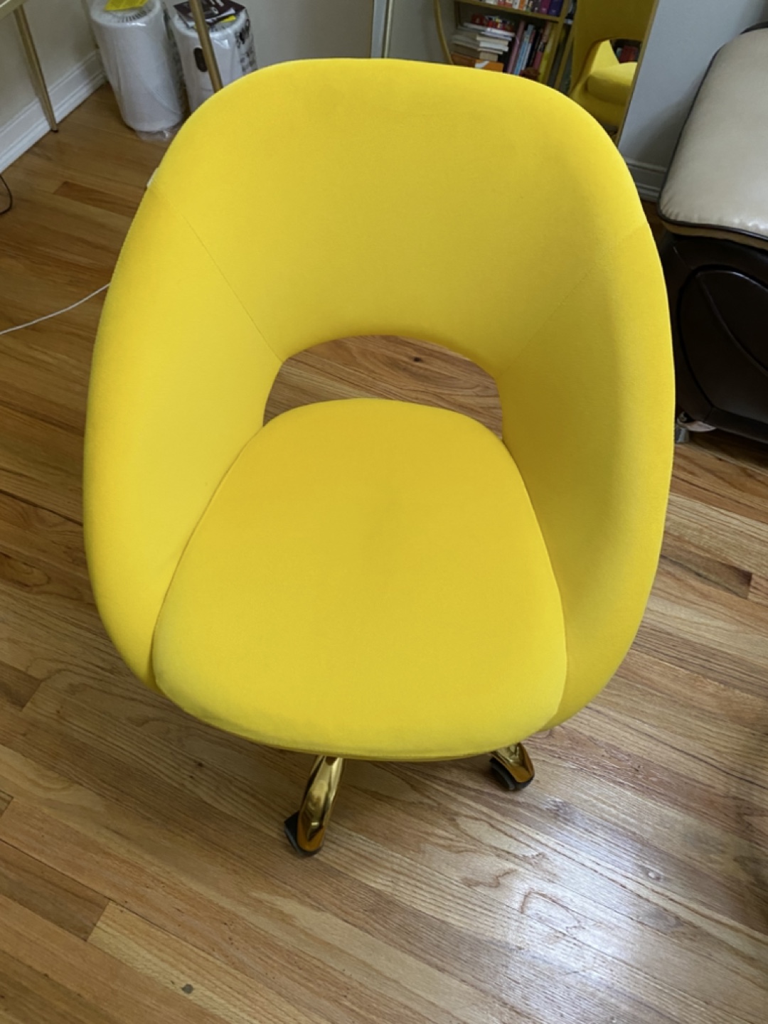 Yellow Swivel Desk Chair - photo 2