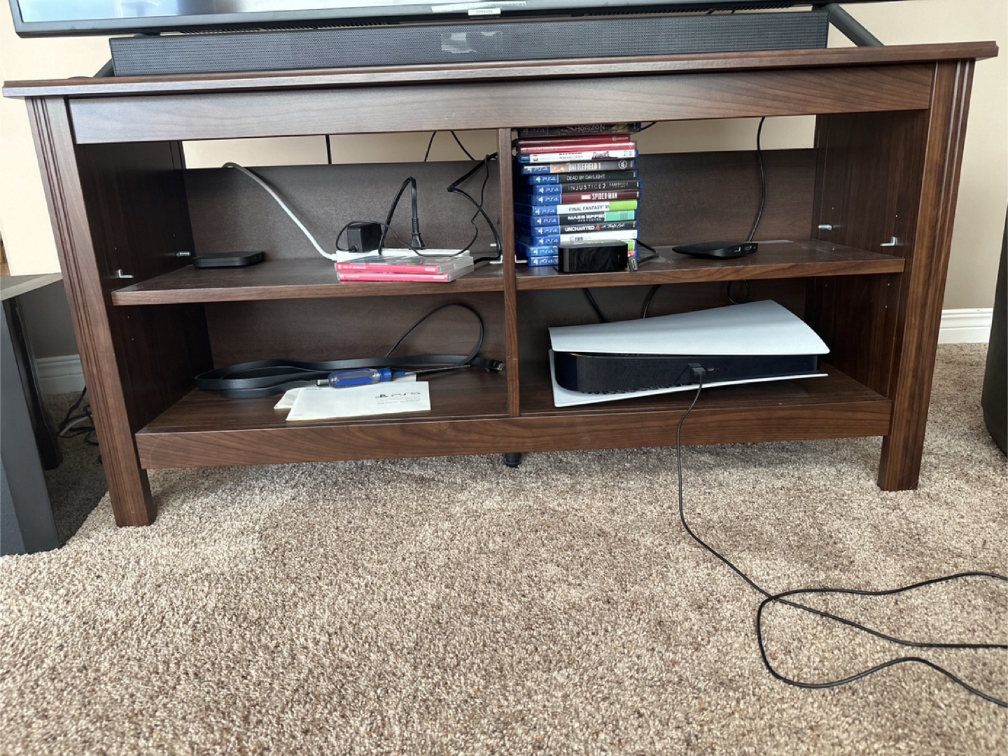 Dark Brown TV Stand - photo 2