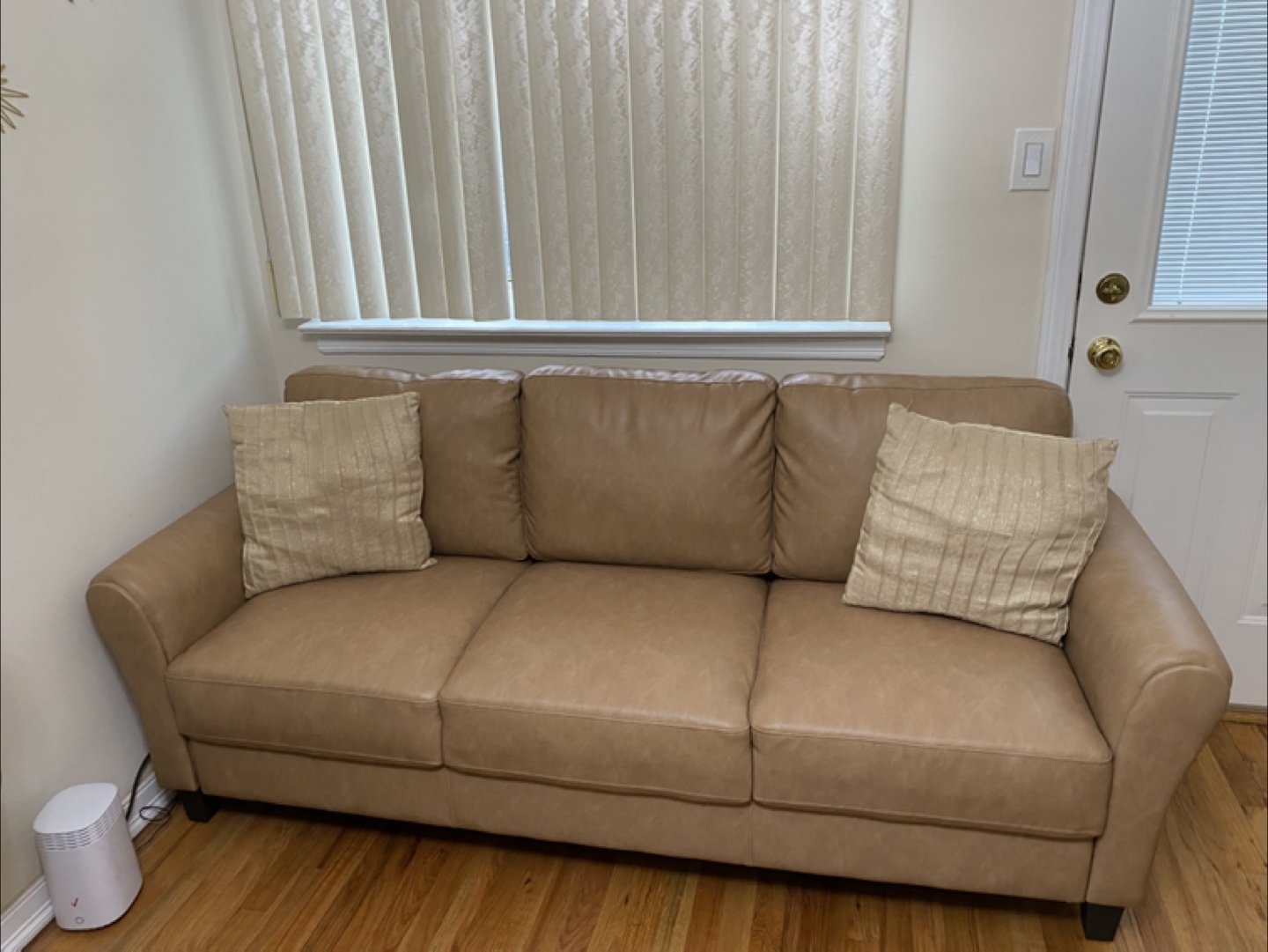 Tan Leather Sofa - Great Condition!
