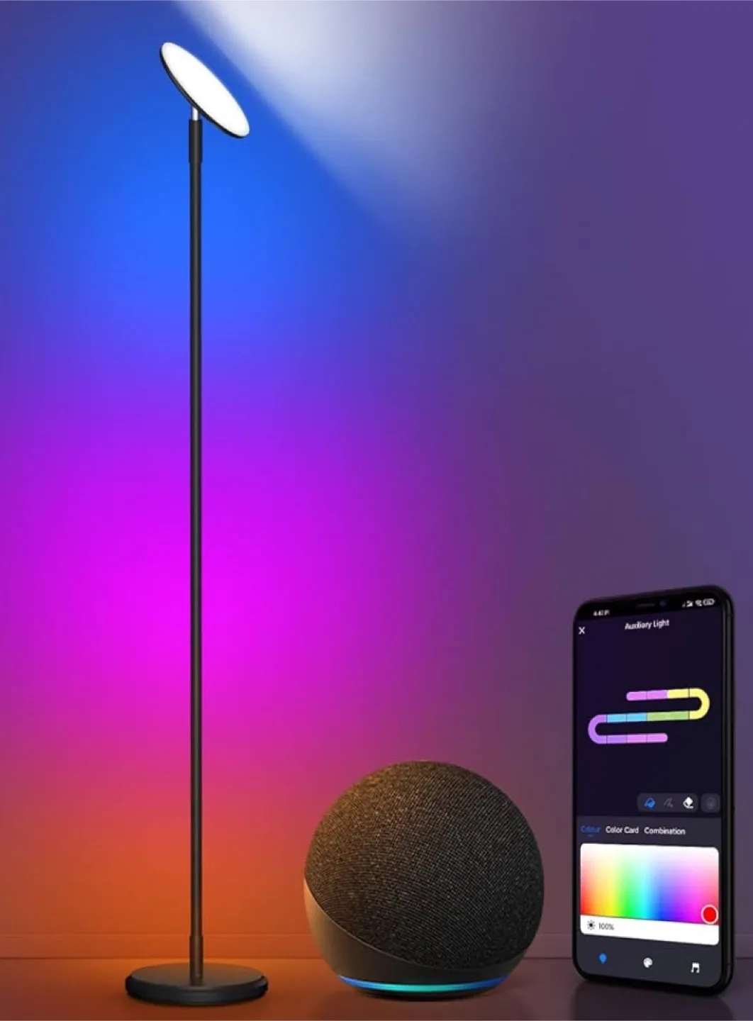 Colour Changing Floor LED Lamp thumbnail
