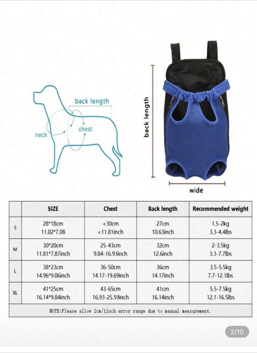 Pet Carrier Backpack /front cat carrier - photo 2
