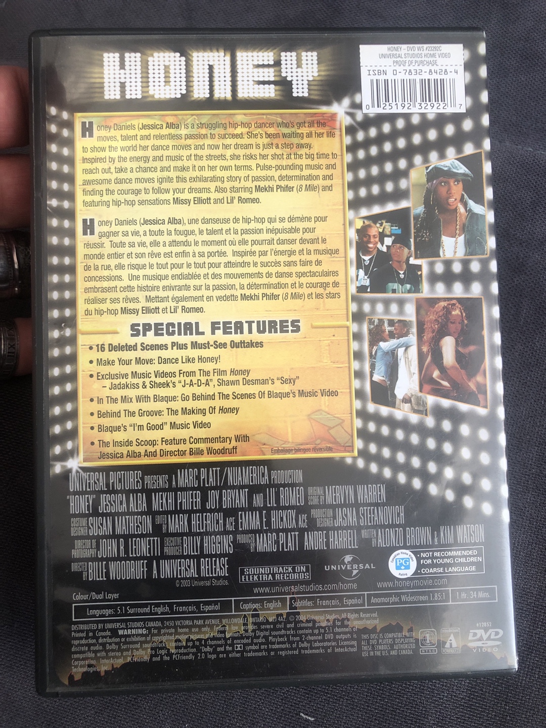 Honey DVD - Jessica Alba, Mekhi Phifer - photo 3