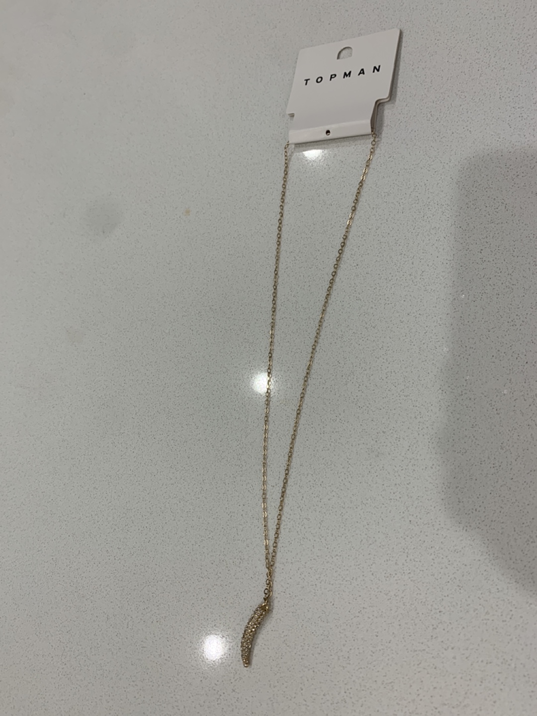 Topman Gold Necklace - New with Tag