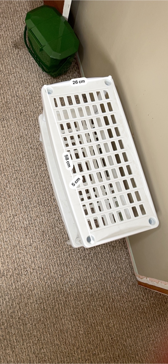 White Plastic 2-Tier Shelf - photo 2