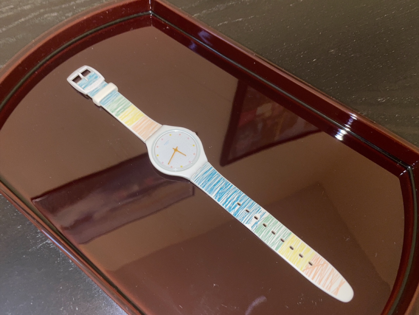 Swatch Watch - Pastel Rainbow Strap