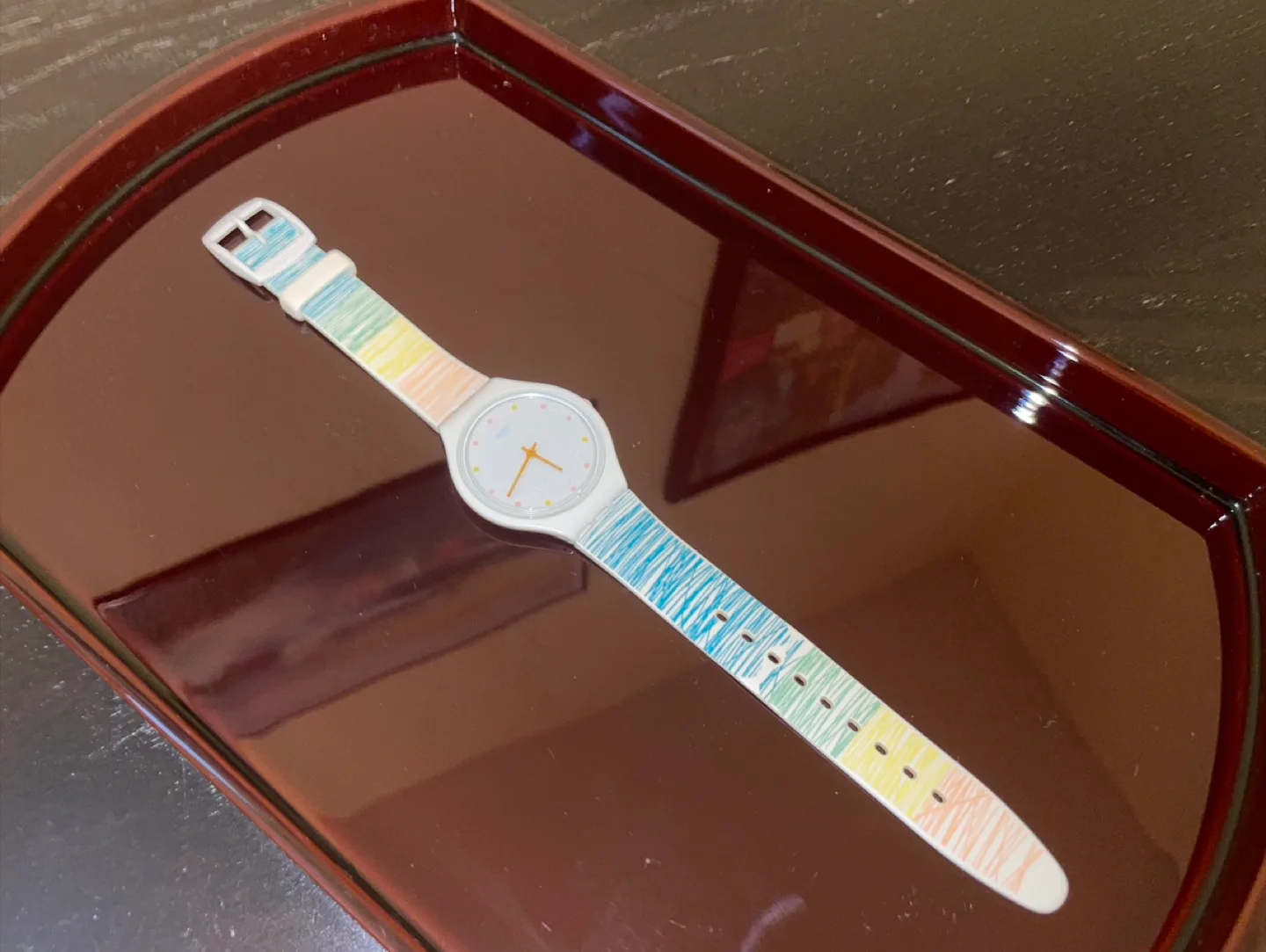 Swatch Watch - Pastel Rainbow Strap thumbnail