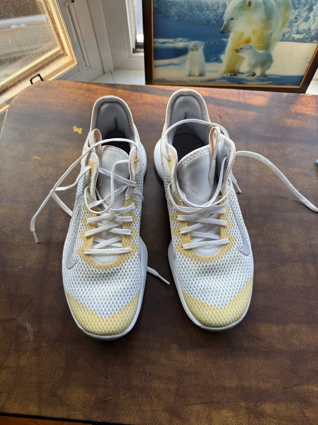Nike LeBron Witness 5 White/Gold, Size 9.5 thumbnail