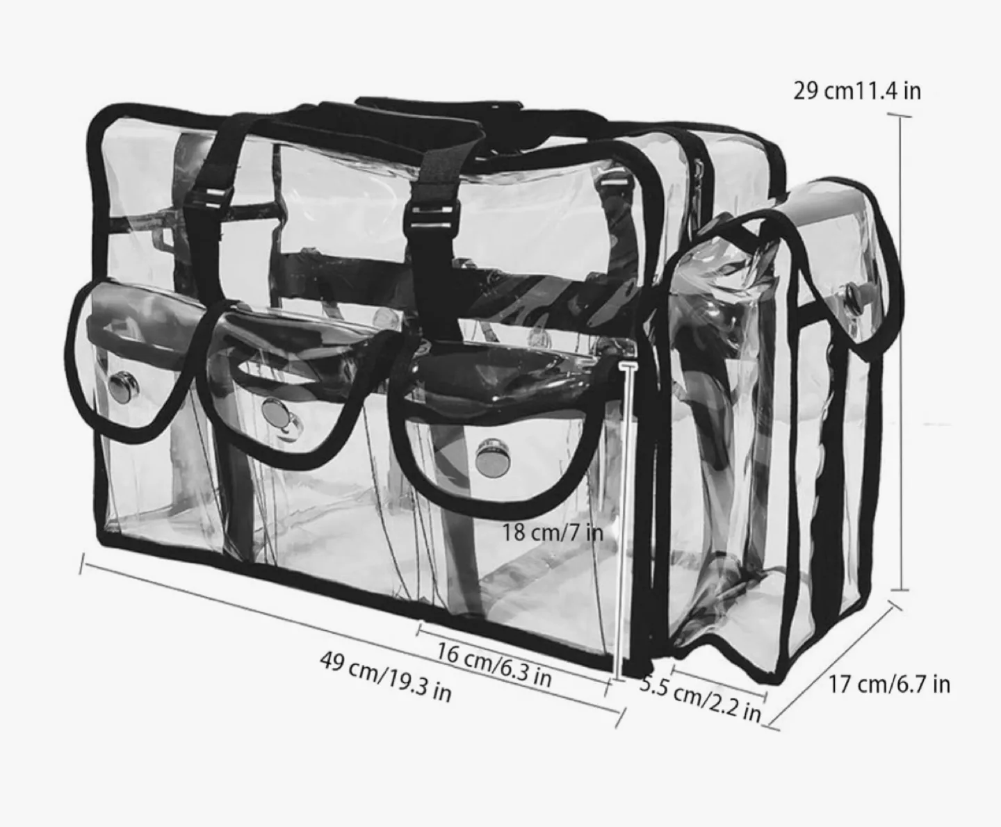 Clear Makeup Bag Organizer image indicator(2)