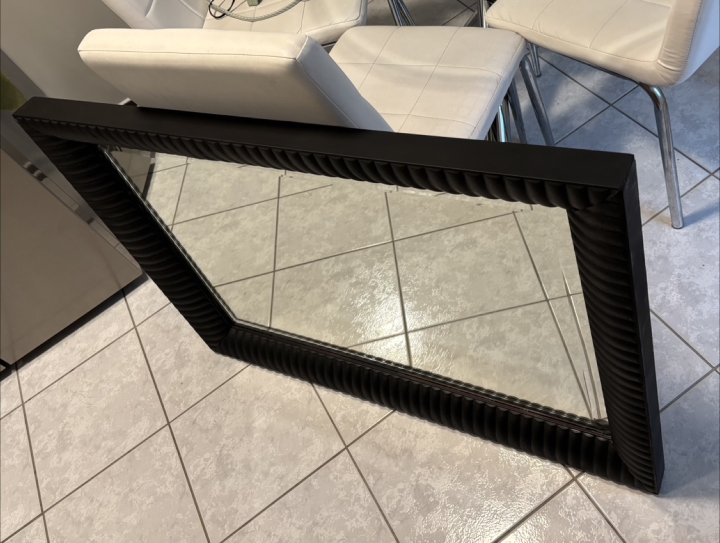 Large Black Framed Mirror - photo 5