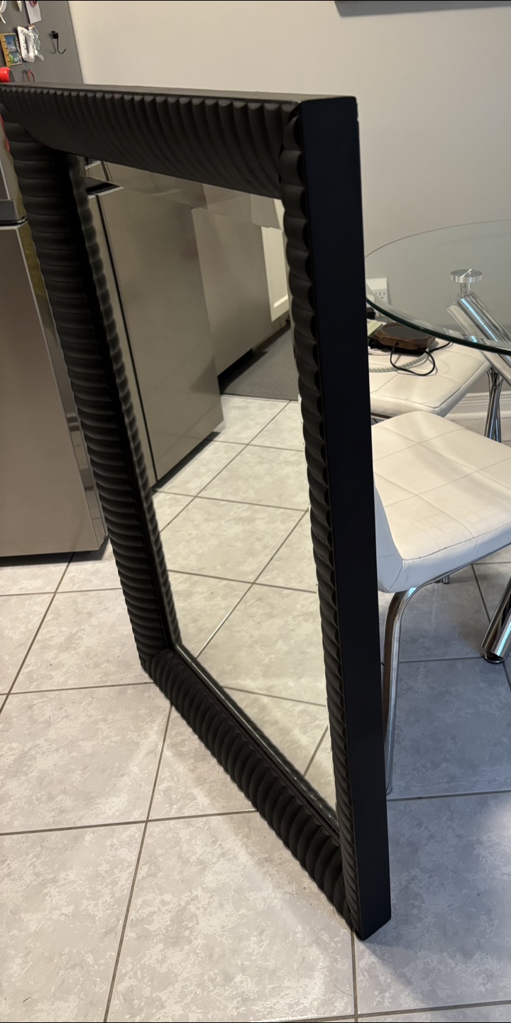 Large Black Framed Mirror - photo 4
