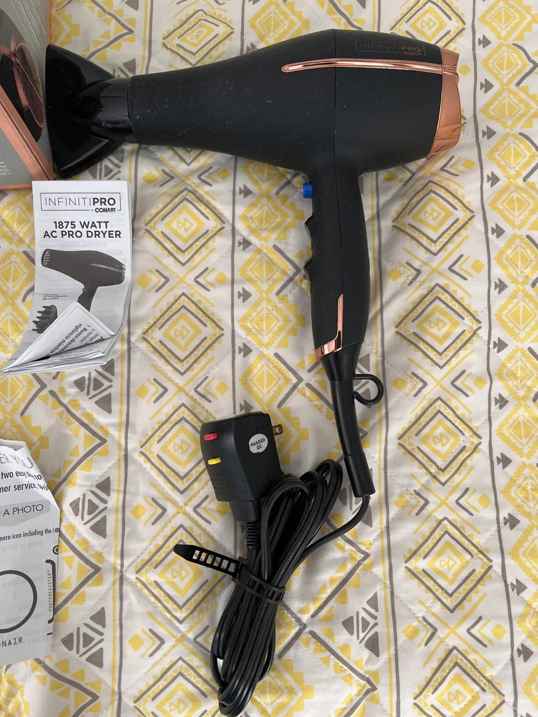 InfinitiPRO 1875 Watt AC Pro Hair Dryer / hardly used image indicator(2)