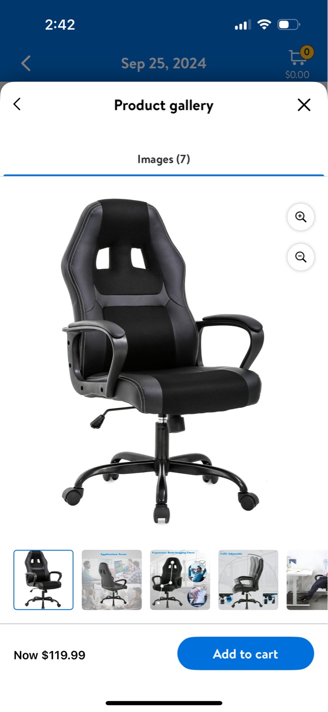 Black Gaming Chair - photo 2