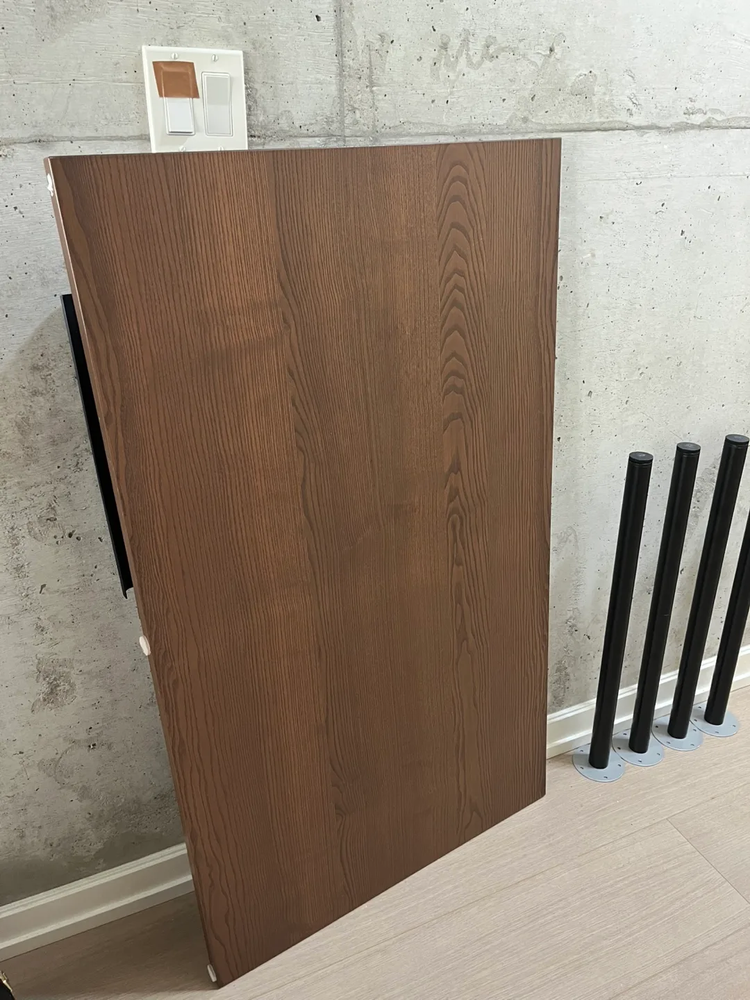 IKEA IDÅSEN Table Top with Adils Legs thumbnail