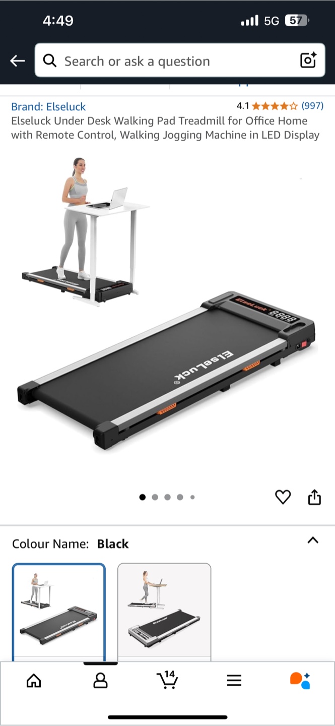 NEW Under Desk Treadmill for Office Home with Remote Control