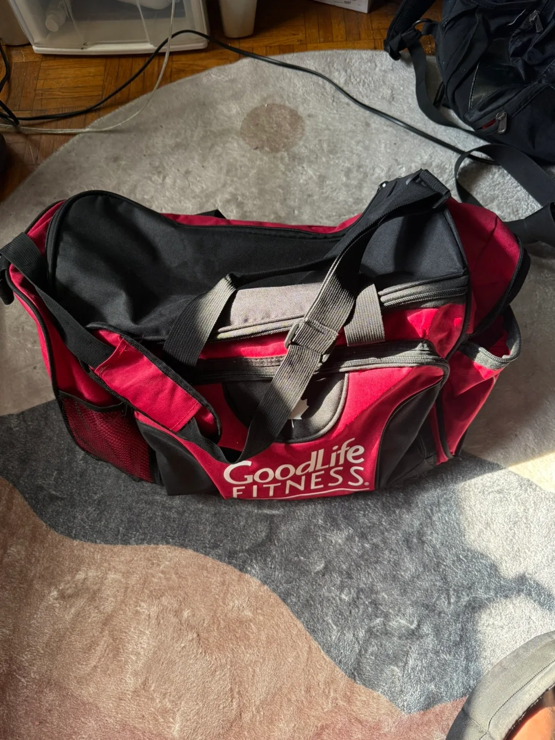 GoodLife Fitness Red & Black Gym Bag thumbnail