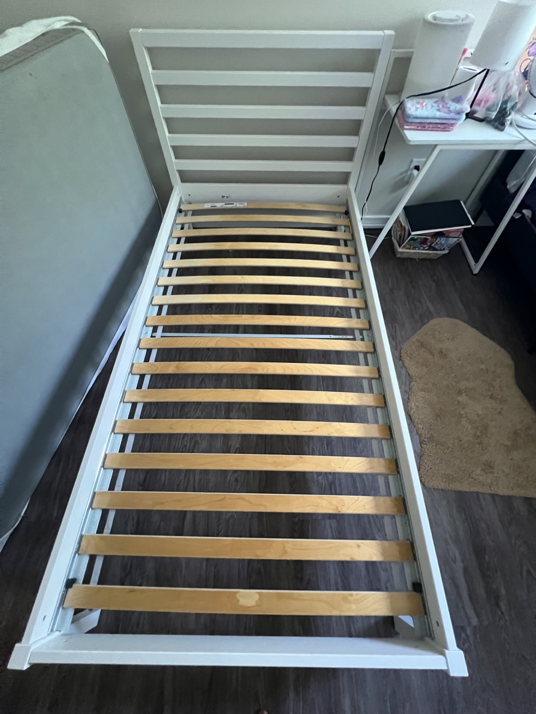 IKEA Tarva Twin Bed Frame - White Stained