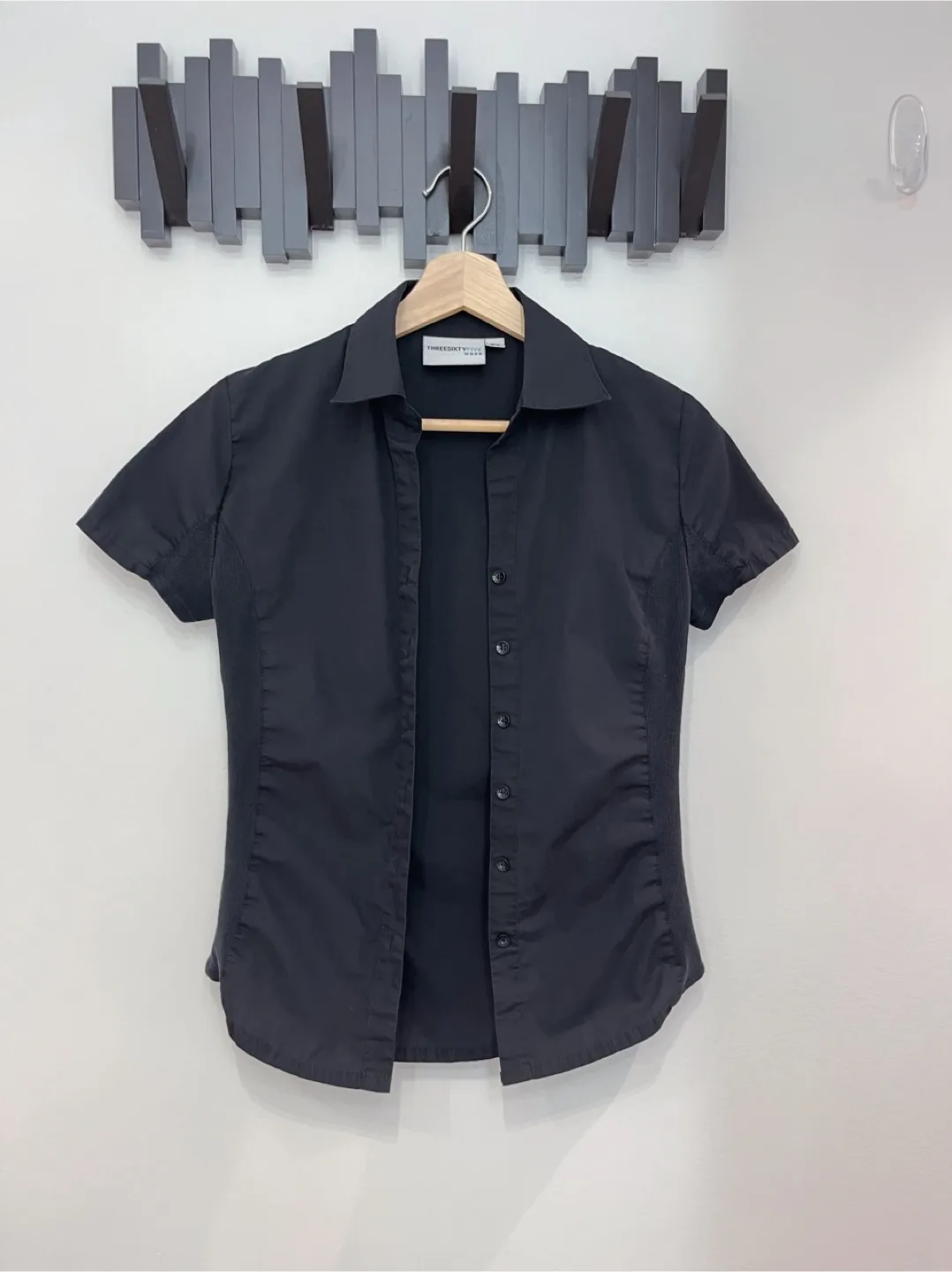 Women's Black Button-Down Shirt Size S thumbnail