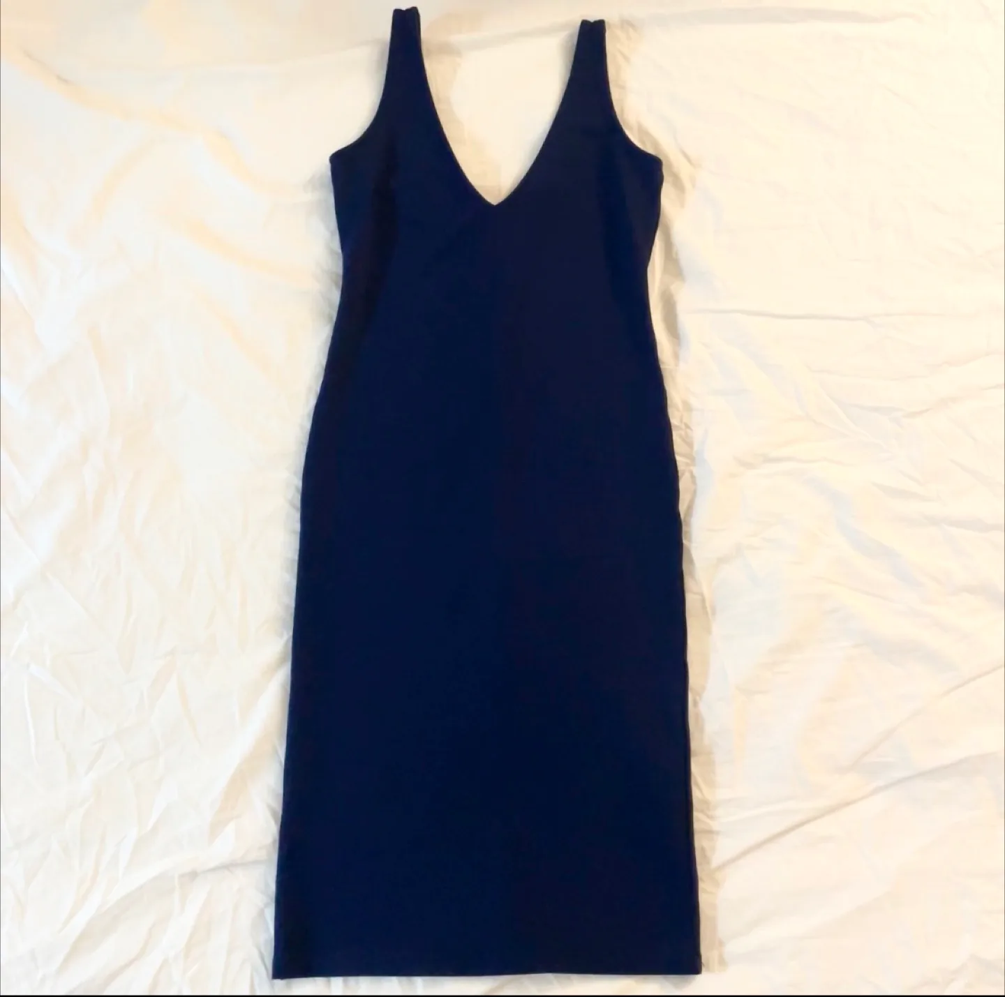 Navy Blue Bodycon Dress - Size Small thumbnail