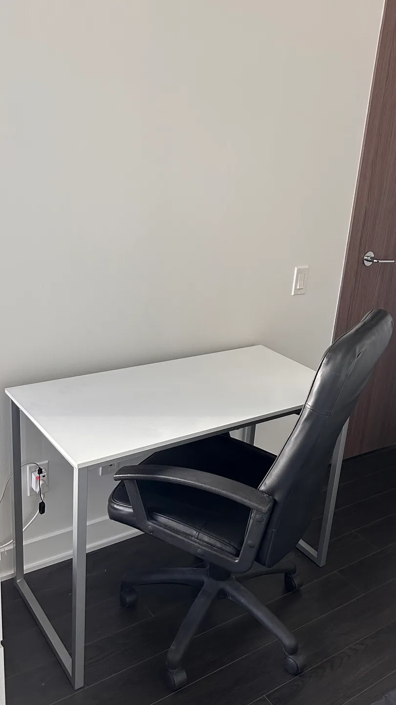 Leather Chair + 40 Inch Desk thumbnail