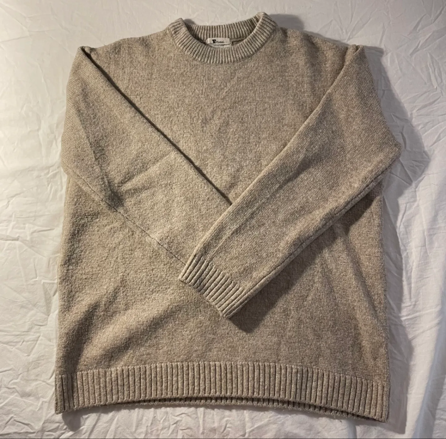 Beige Sweater From Korea thumbnail