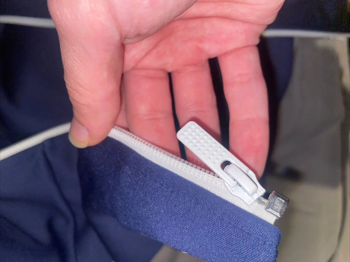 Nike Navy Blue Track Jacket - Size Small image indicator(4)