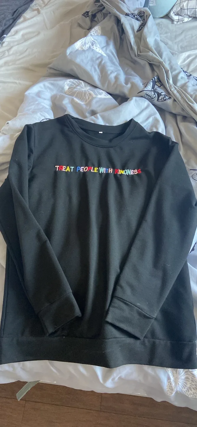 Black Sweatshirt - Treat People With Kindness thumbnail