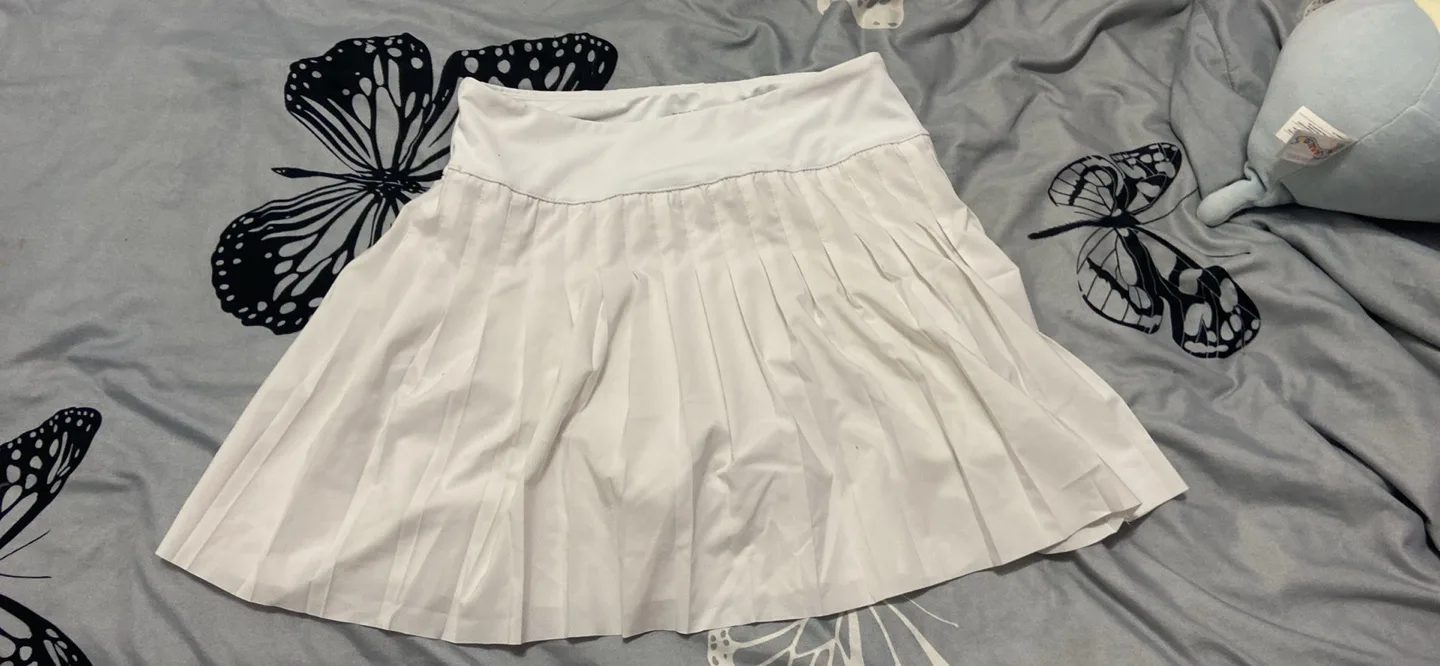 White Pleated Tennis Skirt thumbnail