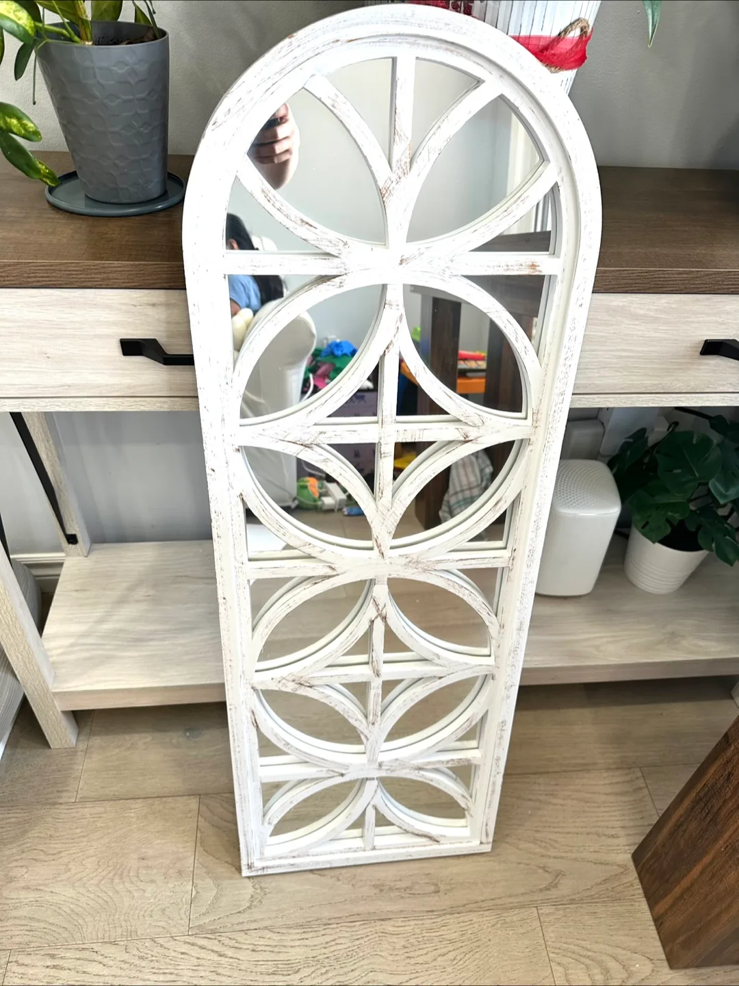 Decorative White Window Mirror image indicator(3)