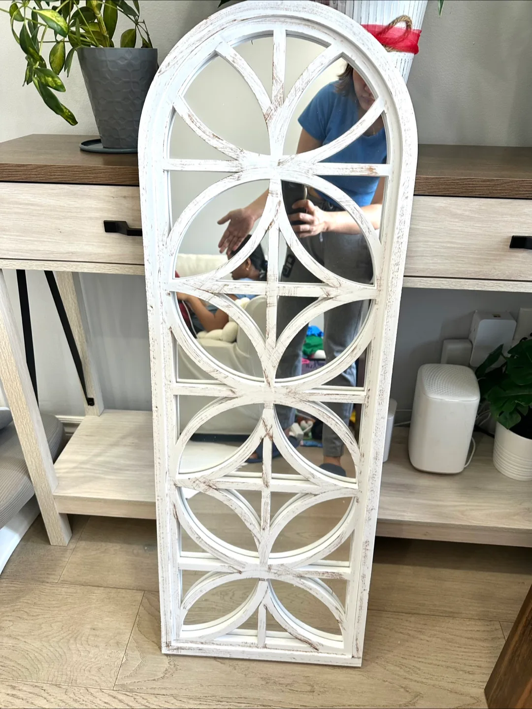 Decorative White Window Mirror image indicator(5)